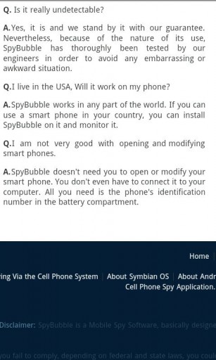 Companys sensitive cell phone monitoring unit code